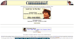 Desktop Screenshot of chrisreevehomepage.com